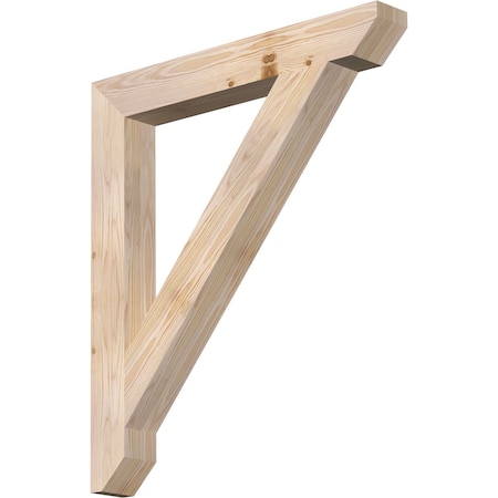 Ekena Millwork Traditional Slat Smooth Bracket, Douglas Fir, 3 1/2"W x 28"D x 32"H BKT04X28X32TRA06SDF